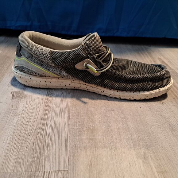 Hey Dude Wally Hawk Sage Gray Casual Lightweight Slip On Shoes US Size 11 - Picture 6 of 11